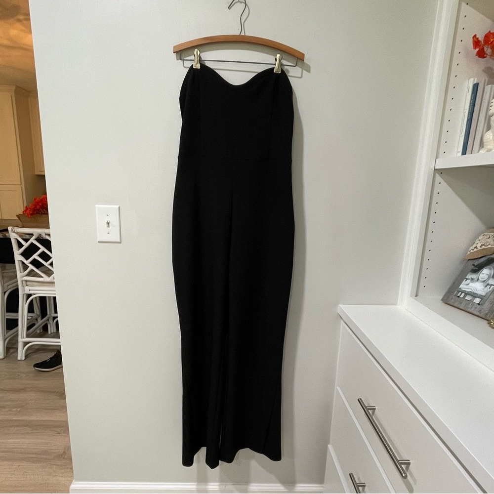Abercrombie and Fitch Strapless Black Jumpsuit Elegant Work to Weekend Date
